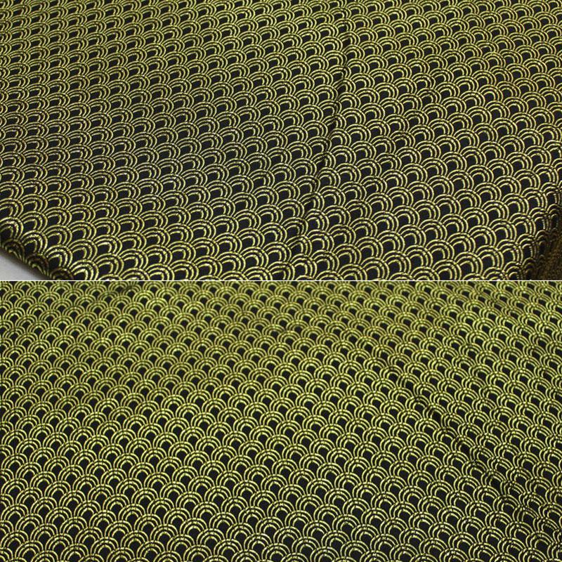 Robă mongolă în stil chinezesc de 50x140 cm, țesătură jacquard, brocart, model la scară retro, țesătură din satin mătăsos pentru material de cusut DIY