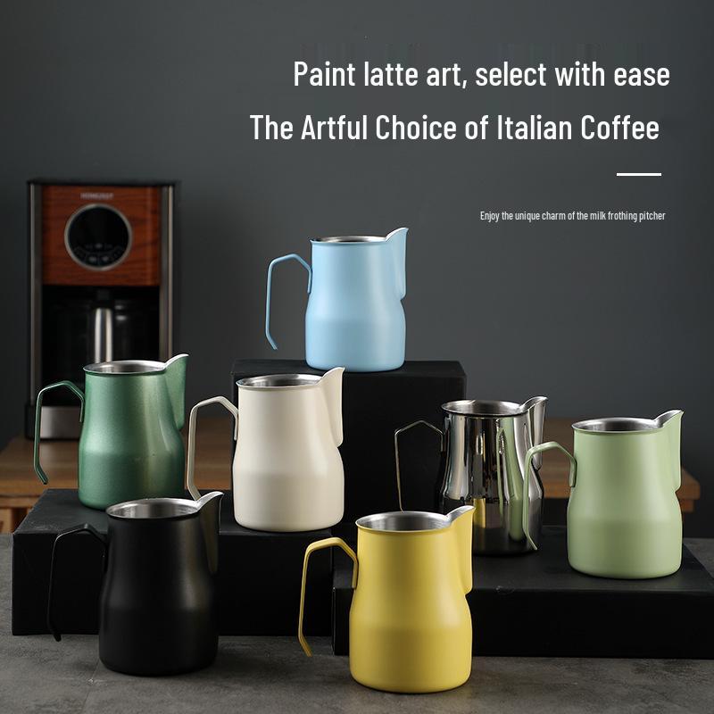 Stainless Steel Latte Art Pitcher: Milk Frothing Cup for Coffee Art