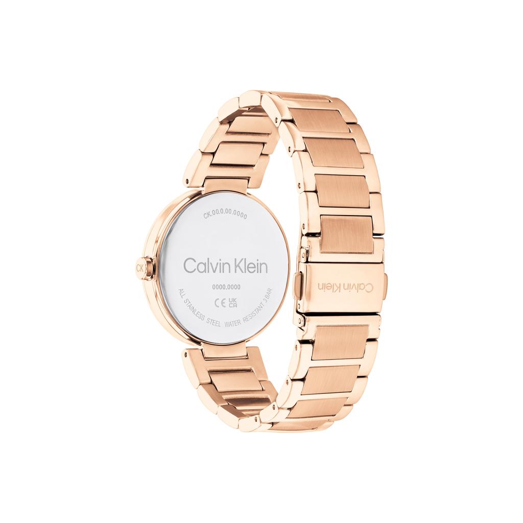 Calvin Klein Quartz Watch Stainless Steel Band 36Mm Silver Dial Elegant Fashion Waterproof Women watches 25200253