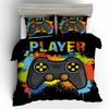Gamepad Three-Piece Mobile Game Elements 3D Digital Printing Quilt Cover Bedding Four-Piece Set