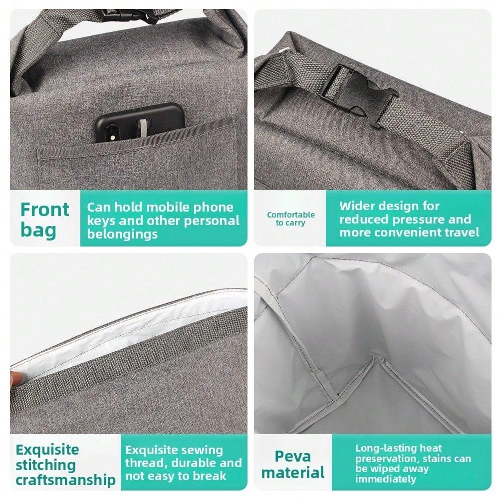 Thermal Insulation Bag, Portable Thermal Insulation Bag Campus Office Lunch Bento Bag Lunch Bag
