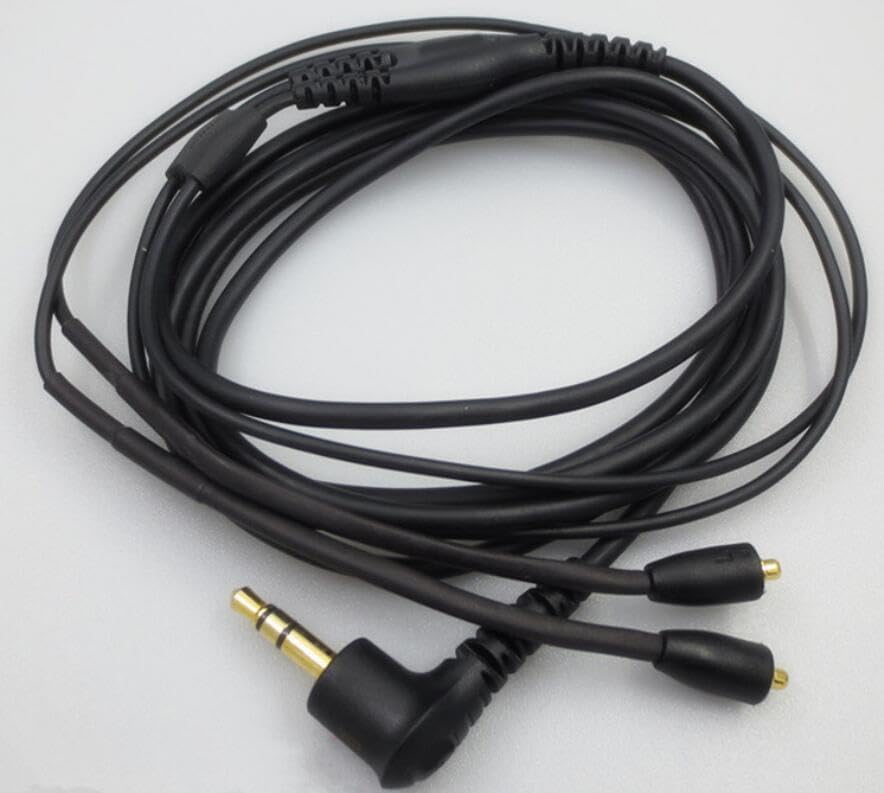 Replacement Headphone Cable for Shure SE215, SE535, SE315, SE425, SE846, UE900, and W40 Audio Headphones.