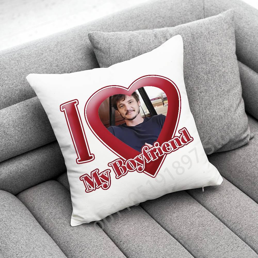 Actor P-Pedro Pascal Throw Pillow Case For 45*45cm 40cm 55cm 50cm 30cm Square Car Pillowcase Shell