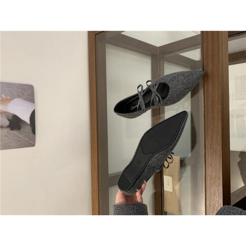 

2025 new pointed inner height increase single shoe bow 39 бордовый