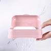 Soap Case Simple Flap Drainage Box Bathroom Toilet Waterproof Soap Storage Box Dormitory Home Travel Large Soap Dish
