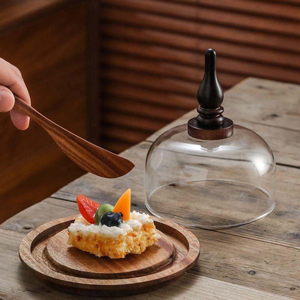 Wooden Cake Tray Exquisite Storage Tray Kitchen Organizer Butter Box Tea Table