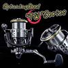 Fi’s+7 Spinning Reel 5000, Max Drag 15kg, Gear Ratio 5.5:1, Interchangeable Left/Right Handle, 12+1B