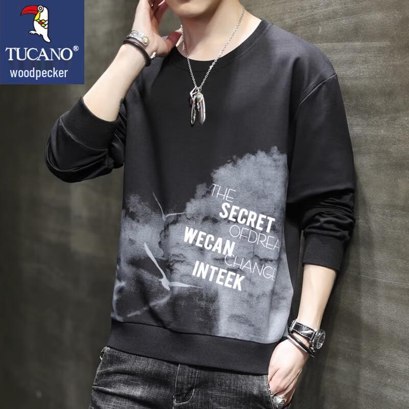 

TUCANO Men s Loose Fit Crew Neck Sweatshirt 3XL