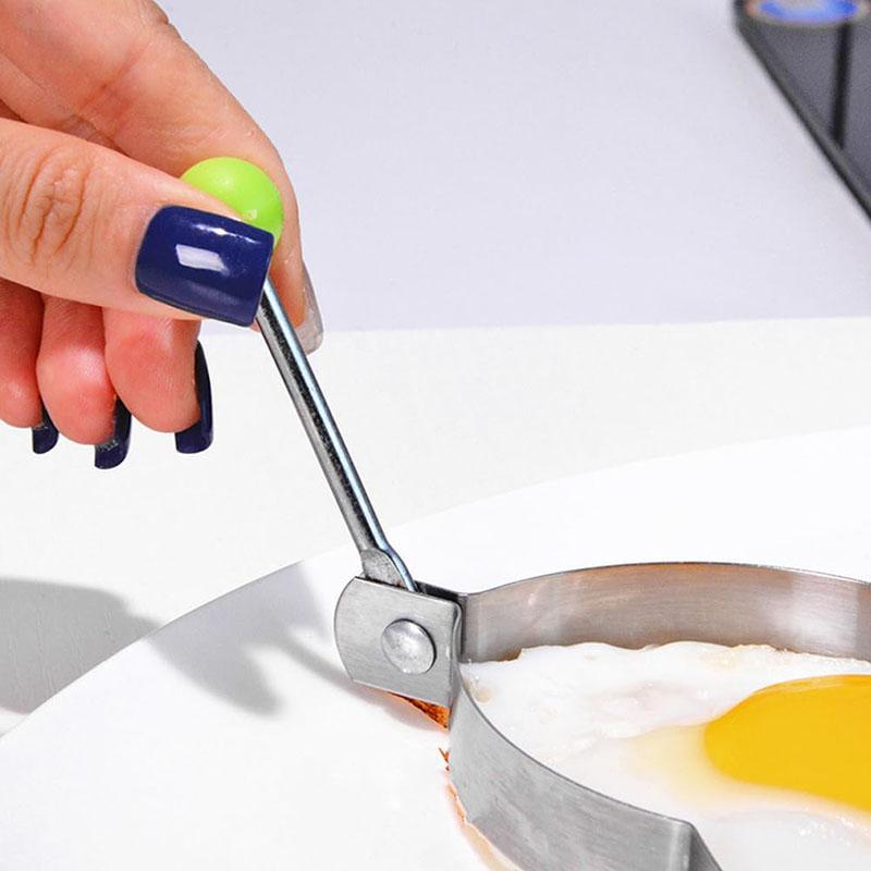 5 Pcs Pancake Molds Stainless Steel Egg Shapers for Griddle Cooking Molds Easy Clean Multiple Shapes Mold Kitchen Accessories