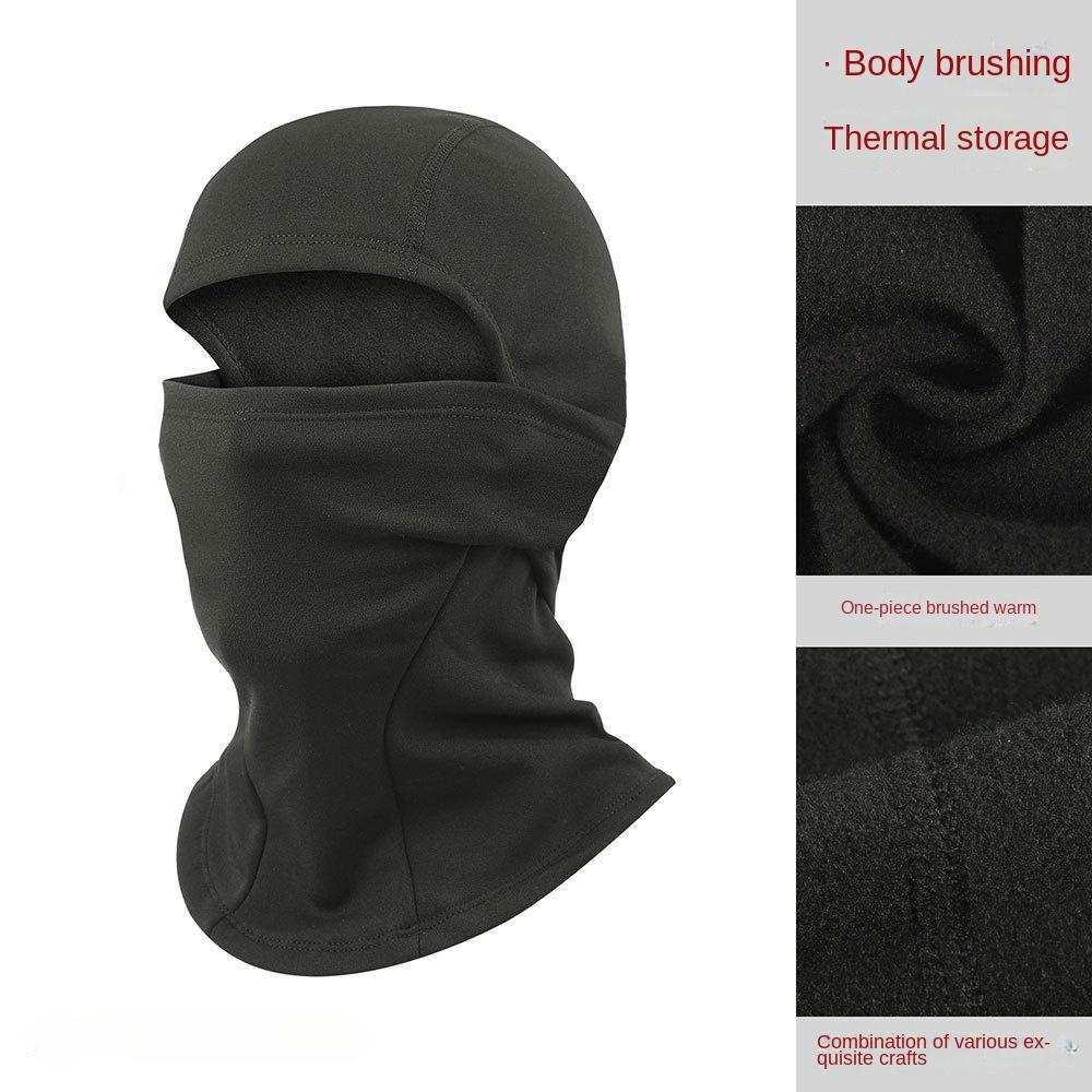 Warm Cycling Mask Motorcycle Mask Helmet Head Cover Balaclava With Fleece Windproof Neck Cover Cold Ski Mask Winter