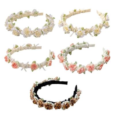 Stilvolles Kunststoff-Haaraccessoire Perlen Blumiger Akzent Haarband Formelle Lässige Outfits Damen Mädchen Langes Tragen Kopfschmuck