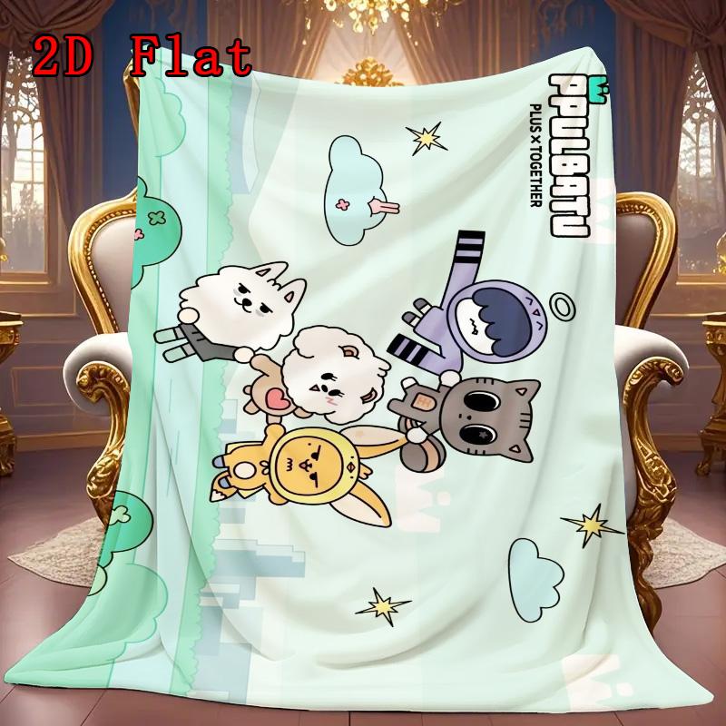 Ppulbatu Manta de Franela con Patrón Plano 2D Alta Calidad Todas las Estaciones Calidez y Comodidad Perfecta para Regalos de Navidad.