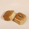Scatola ottagonale portagioie in velluto, semplice portaanelli, portaorecchini a lobo, scatola regalo per proposta di matrimonio