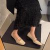 Red thick heel Mary Jane small leather shoes spring wind gentle square head black medium heel single shoes