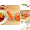 Compact Potato Spiral Cutter With Manual Roller And Sharp Stainless Steel Blades For Kitchen Use
