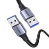Kabel Usb3.0, Usb-A Męski Do Usb-A Męski,  Ugreen  Us373  2A, 0,5M (Czarny)