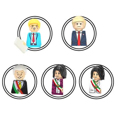 TP259-261 KF191 KF550 Blocos de Construção de Pessoas Famosas Peças Figuras de Personagens Líderes Brinquedos para Crianças