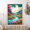 5d DIY Diamond Painting Cross Stitch Abstract Spring Scenery Diamond Embroidery Mosaic Full Round Drill Home Decor Arts