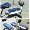 New Bicycle Rear Seat Saddle Soft Bicycle Child Seat With Back Rest With Handle Armrest Footrest Pedals Cycle Accessories Parts