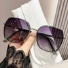 New Fashion Big Frame Sunglasses Women UV400 Gradient Lens Sun Glasses Oversized Retro Square Luxury  Oculus