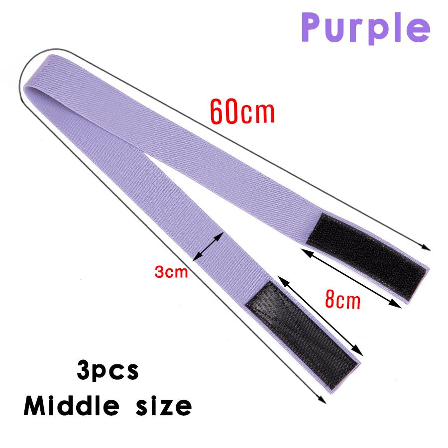 

Обертывание для волос Leeons, 3 шт. в партии, высокие резинки для волос, аксессуары для париков, регулируемая черная, розовая эластичная лента на липучке для волос