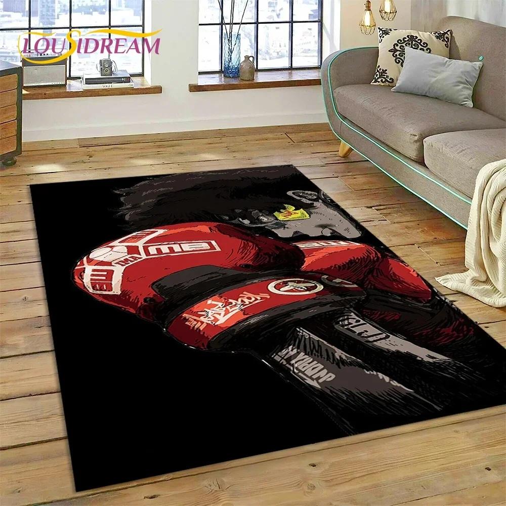 Guantoni da Boxe Pugile Combattimento Cartone Animato Tappeto Moquette per Soggiorno Camera da Letto Decorazione Casa, Tappetino da Pavimento Antiscivolo Decorazione per Divano Zerbino
