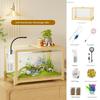 Aquarium créatif de petite taille pour poisson rouge et tortue avec paysage écologique et accessoires