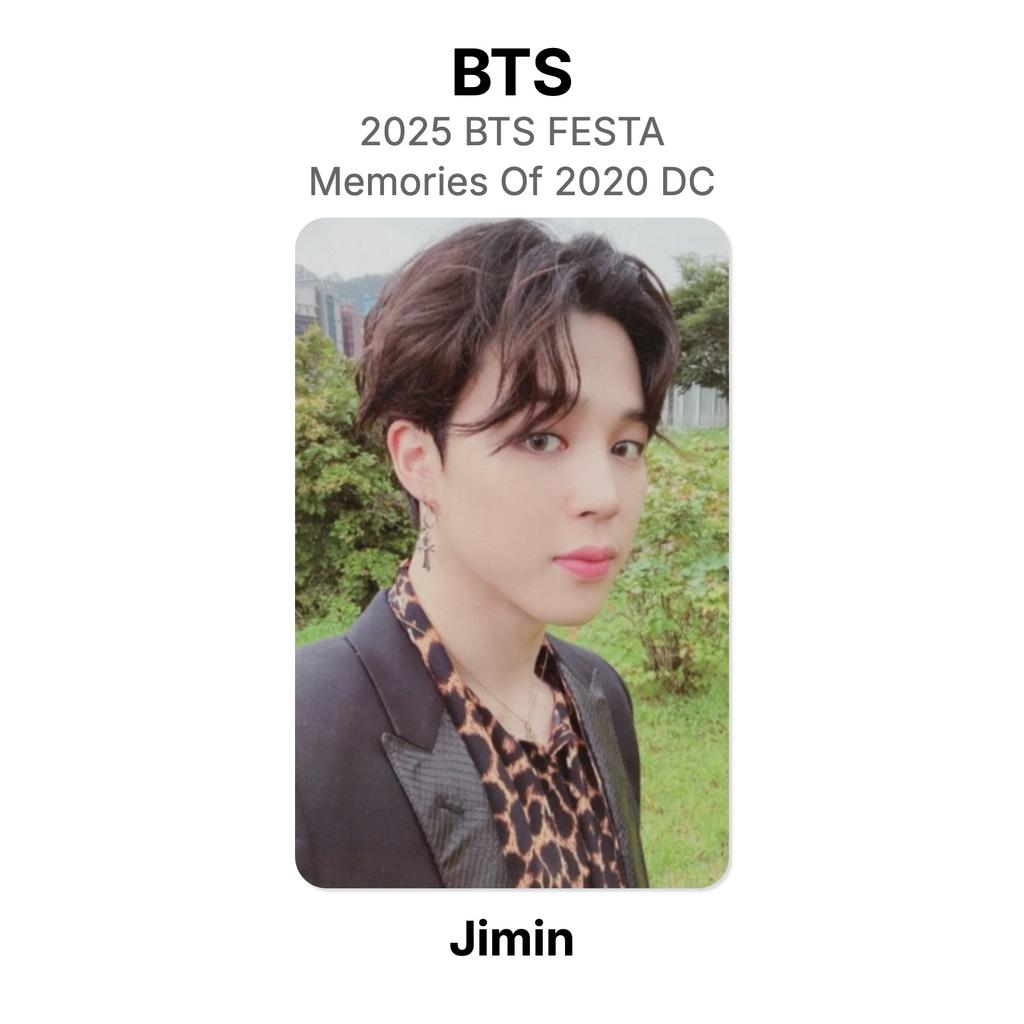 BTS 2025 BTS FESTA BTS 2020 Anıları DC Resmi Fotoğraf Kartı