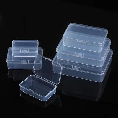 Mini Boxes Rectangle Clear Plastic Jewelry Storage Case Container Packaging Box for Earrings Rings Beads Collecting Small Items
