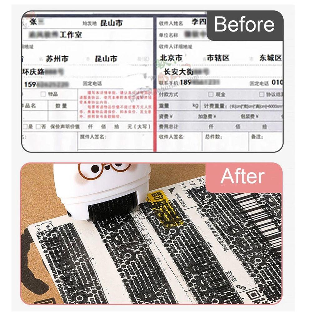 Protection Privacy Eliminators Mini Identity Cover Erase Roller Stamps Express Confidential Seal