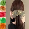 150X100cm Organza Fabric Two-color Gradient Soft Yarn Laser Fabric Blue Green Gradient Color Two-tone Fabric Party Decoration