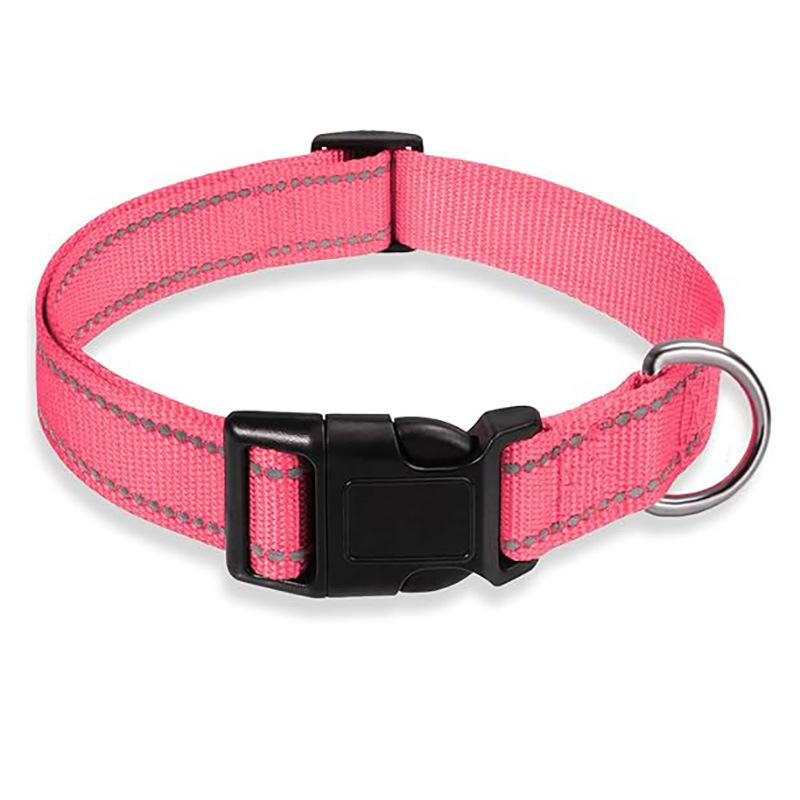 Reflective Dog Collar for Small Medium Dogs, Adjustable Safety Pet Neck Collar, Night Visibility Dog Neck Band, Pet Supplies