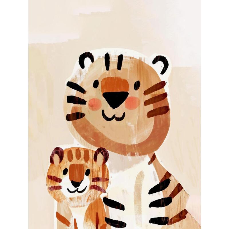 Funny Cute Cartoon Animals Minimalist Nordic Posters Prints Canvas Painting Wall Art Picture Living Room Kindergarten Home Decor