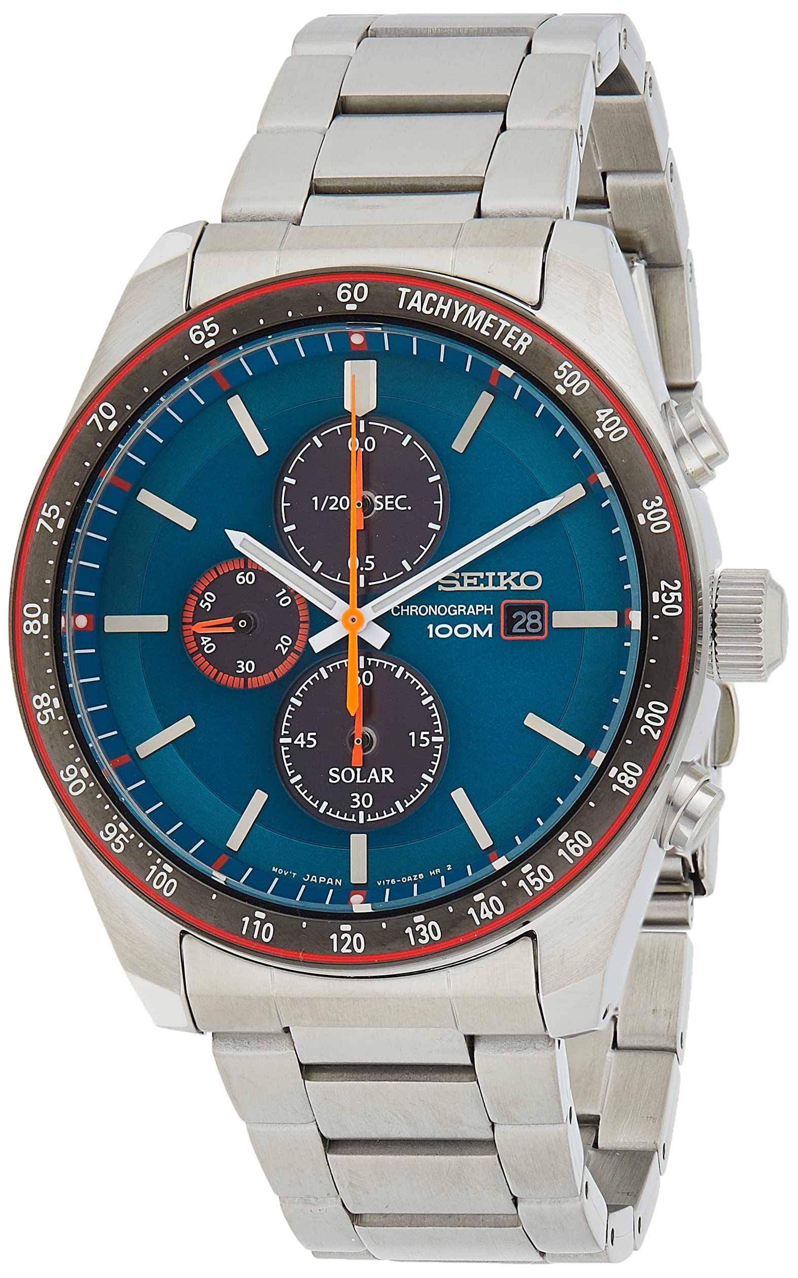 

Seiko Solar SSC717 SSC717P1 SSC717P Чоловічий годинник з хронографом тахіметром