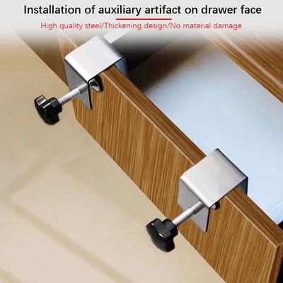Smooth Stainless Steel Woodworking Hardware Jig Drawer Installation Clamp Drawer Front Fastener