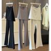 Women's High Waist Flare Yoga Pants Straight Leg Sweatpants Casual Sport Trousers Gym