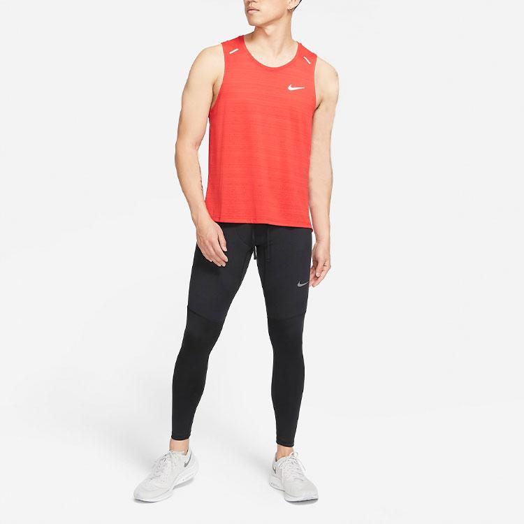 Nike Solid Logo Slim Fit Sweatpants Men Bottoms Black CZ8824-010