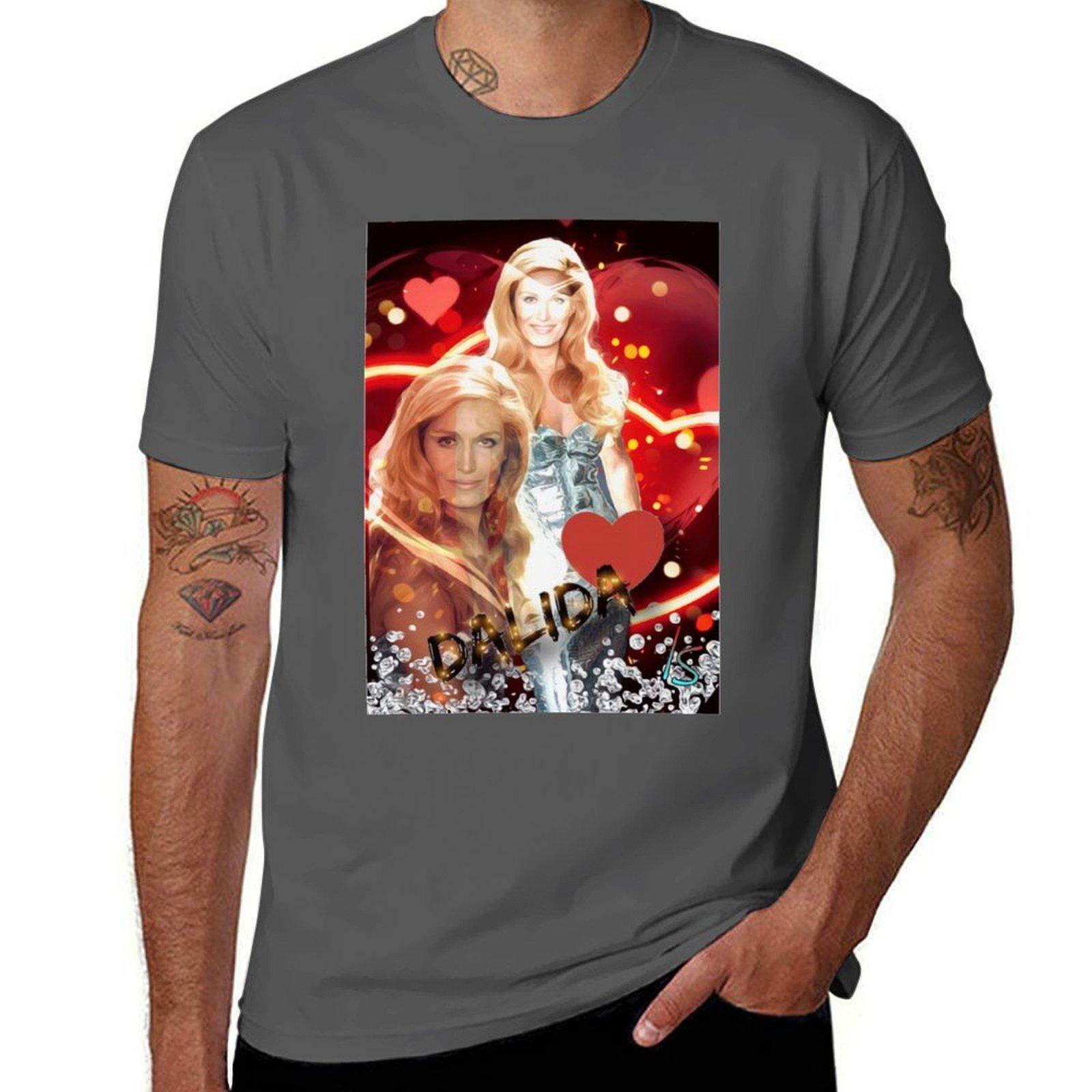 

dalida T-Shirt t shirts for man graphic funny anime tshirt t shirts for man pack cotton T-Shirt 4XL