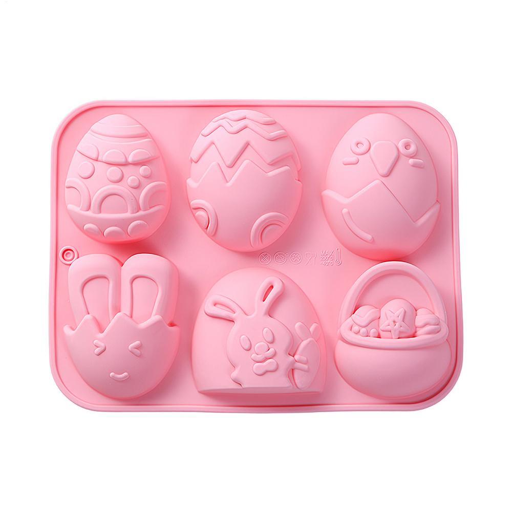 Silicone Mold Easy Release Handmade Craft-Making Tool 3D Rabbit Silicone Chocolate Mold For Ice Soap Cake Cupcake Decoration