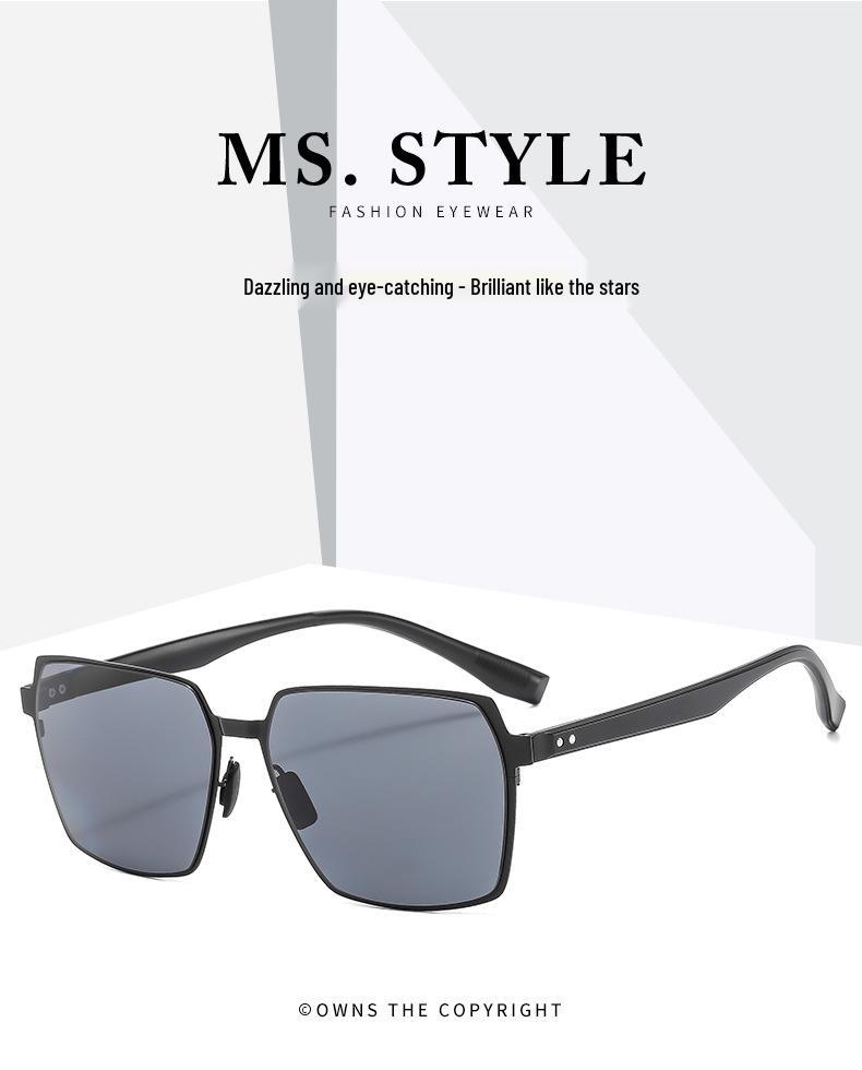 2024 Polygon Trend Large Frame Nylon Polarized Sunglasses, Myopia-Compatible - Model 2265