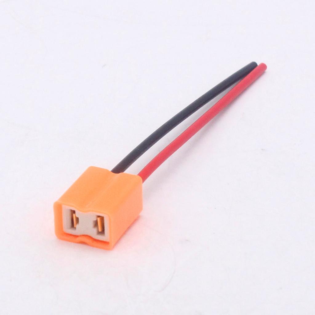 2pcs Ceramic H7 Headlight Adapter Repair Plug Sockets DC12V 24V 2-Wires Headlight Bulb Ceramic Socket Plug Connector