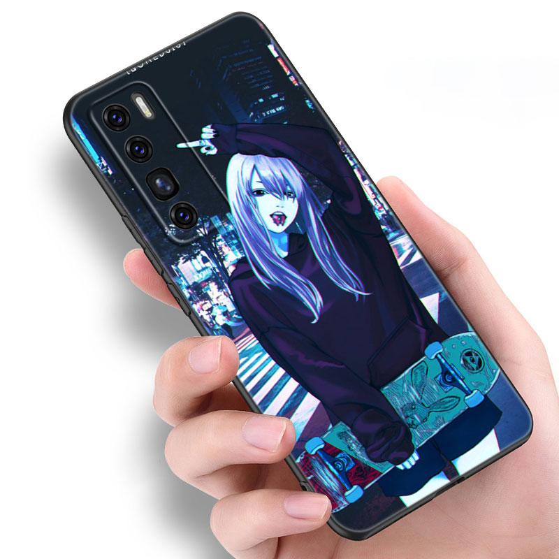 Vaporwave Glitch Anime Soft Case For Huawei NOVA 8 9 Pro 8i 7i 7SE Y60 5T Mate 40 30 20 10 Lite Honor 50 30 Premium Pro Plus 30S