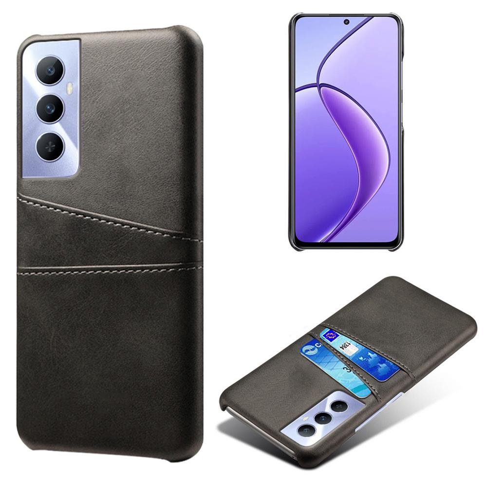 For Realme C65 4G Case Dual Card Slots PU Leather+PC Hard Phone Cover