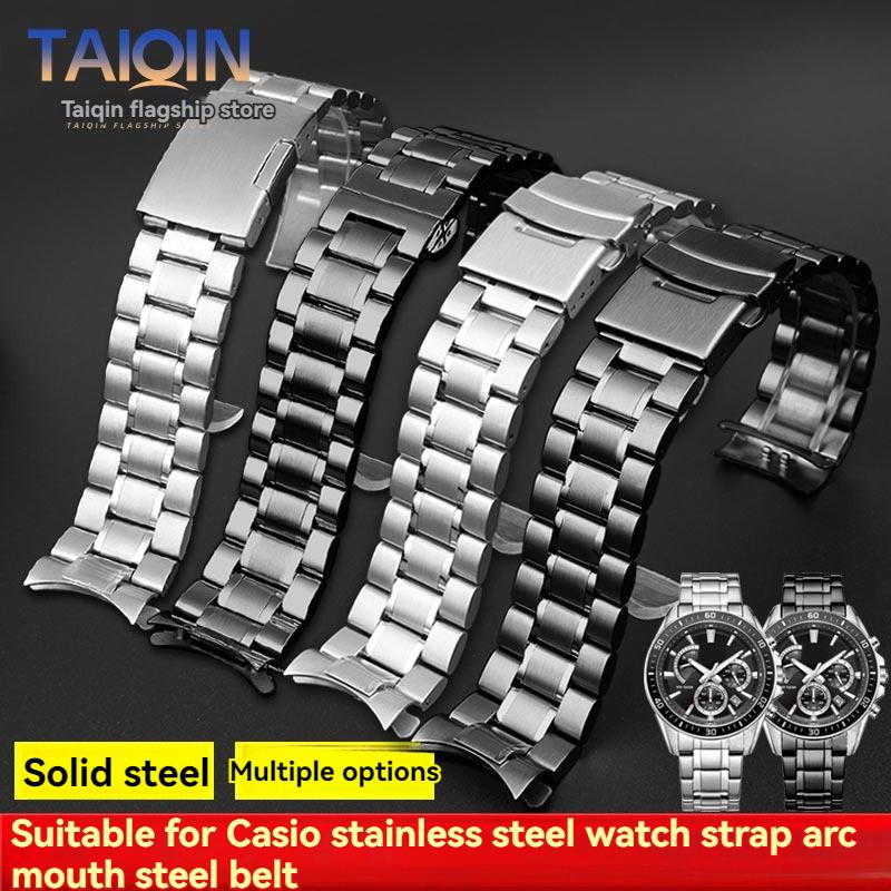 Stainless steel strap For Casio MTP-1375 EFV-540 500 EFS-S510 EFR-303 Universa Metal Watchband 20mm 22mm Bracelet wristband