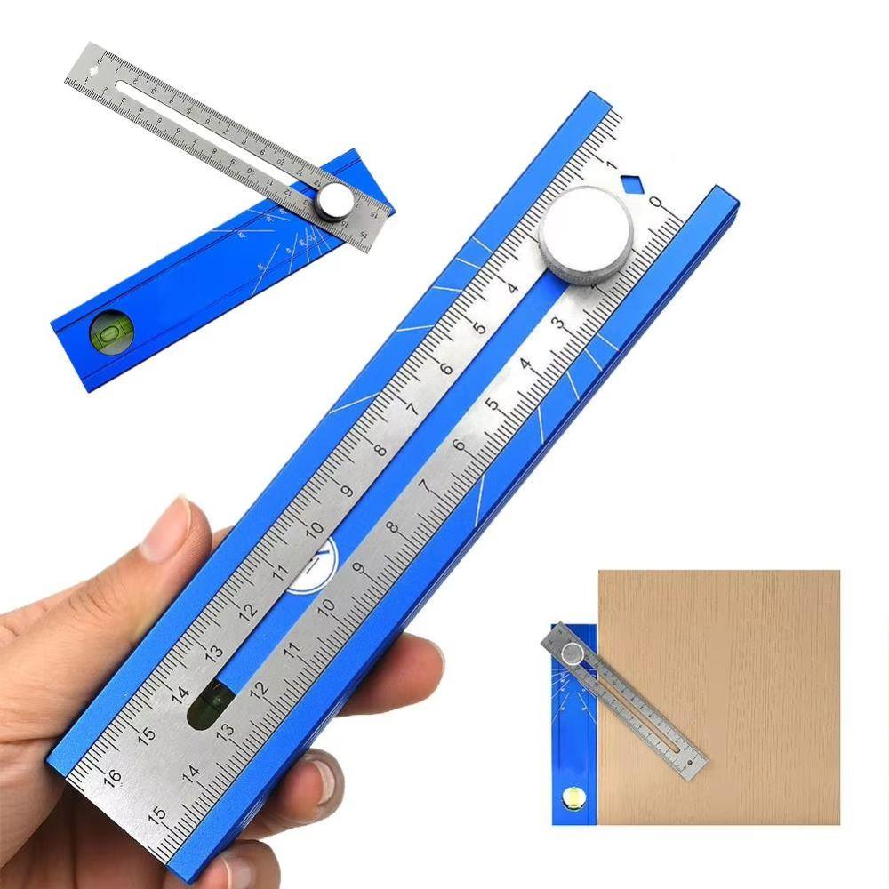 Aluminum Zinc Zinc Alloy Multi-Angle Angle Finder Folding Measuring Ruler  Drawer Installation