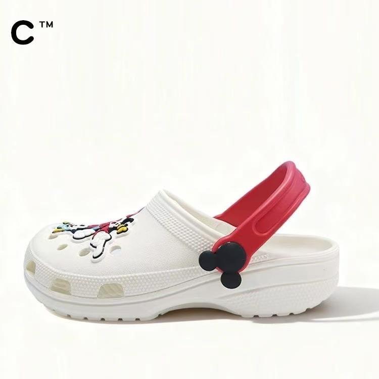 Crocs Классические Микки и его друзья Детская Обувь Унисекс Сандалии и Шлепанцы 24-25(C8) белый