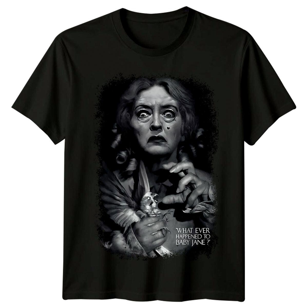 

What Ever Happened to Baby Jane (1962) Movie Poster Inspired 100% Cotton T-shirt Mens Tees Top Retro Tee XL
