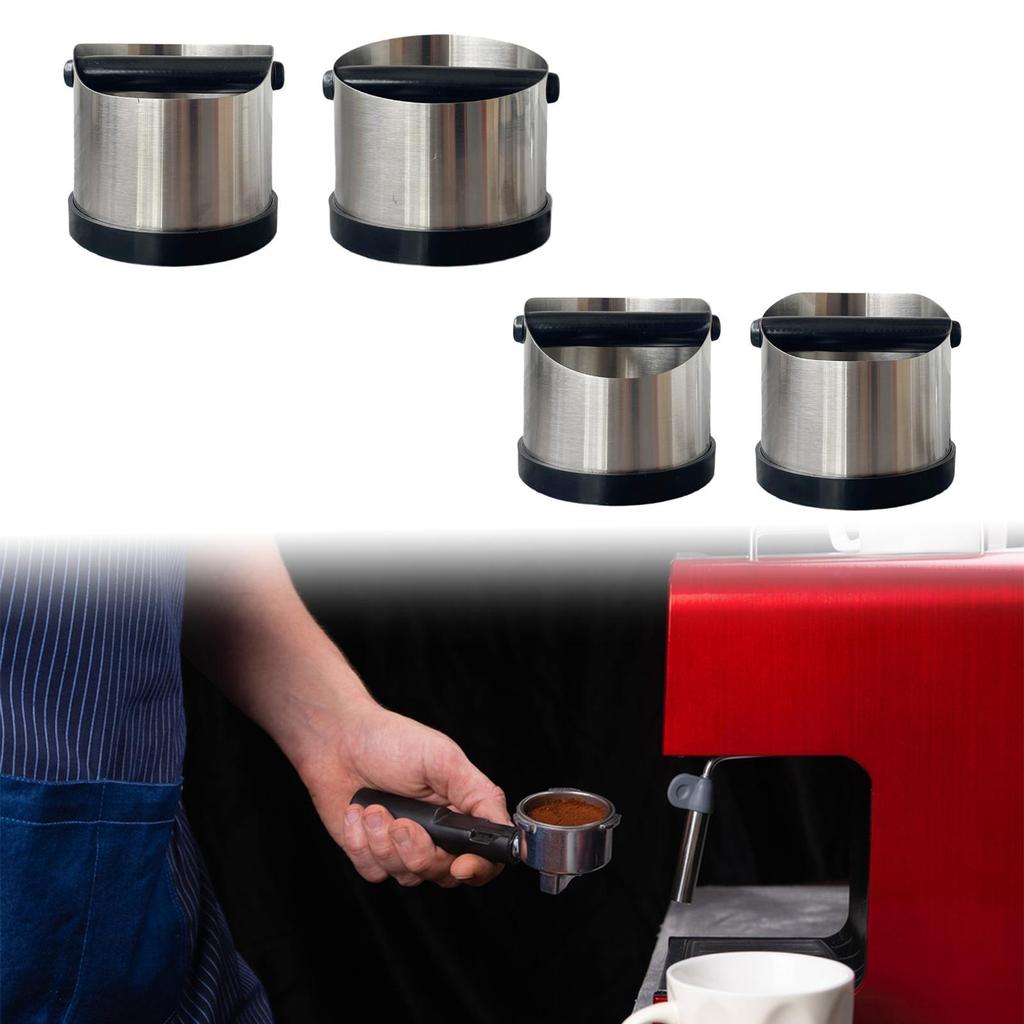 Espresso Knock Box Nonslip Coffee Ground Bin for Hotel Office Coffee Shop