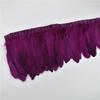 1Meter Colored Goose Feathers Trims Real Geese Feather Trim Tassel Fringe Ribbon White Black Feather Crafts Clothes Accessories