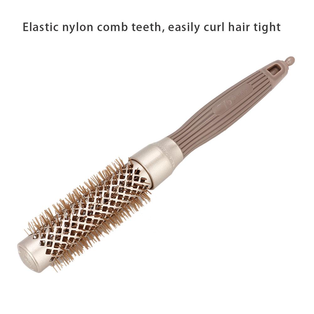 Portable Rolling Comb Cylinder Comb Professional Hairstyling Tool Accessory for Home Beauty Salon (1#)Curl Hair Comb